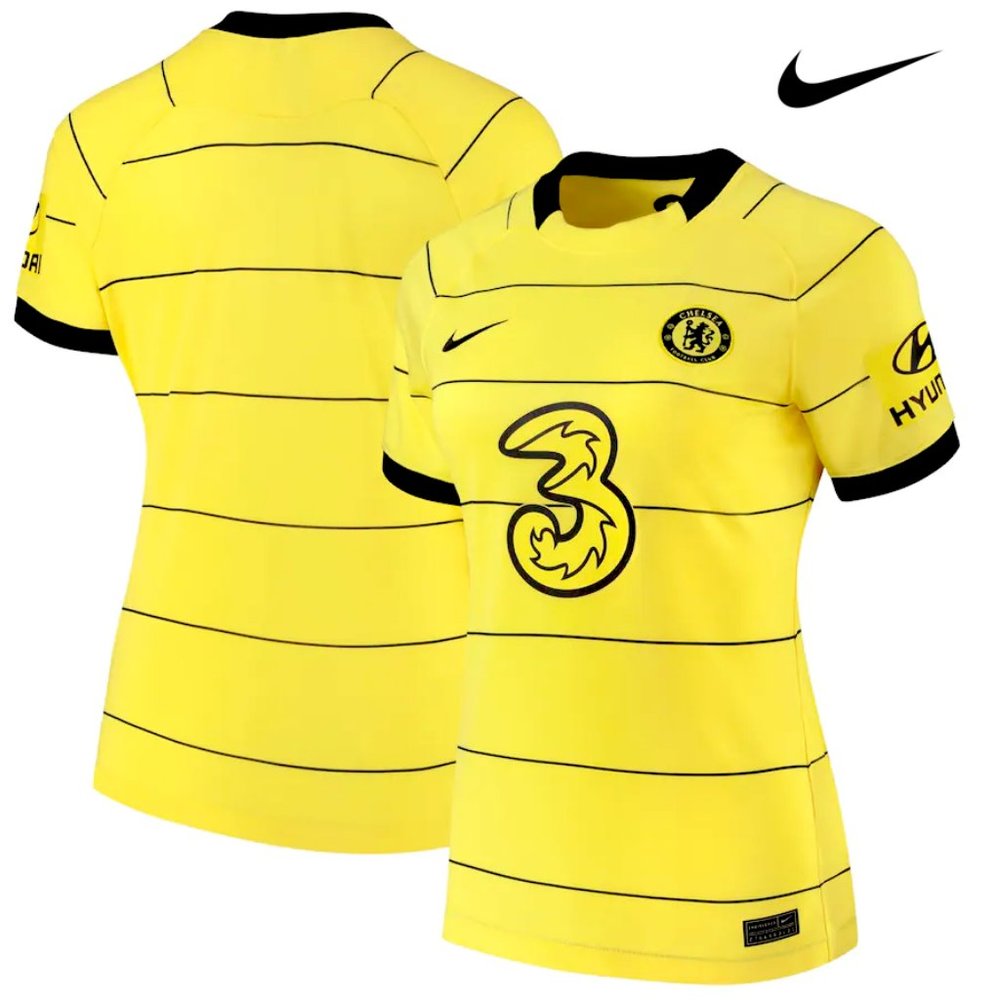 Chelsea FC Nike Women's Stadium Away Dri-FIT Soccer Jersey Yellow